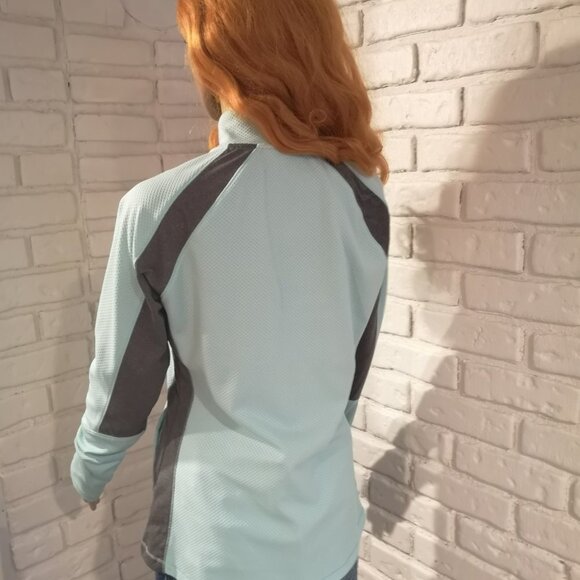 Avia Ladies Size Medium Mint Green Full Zip Long Sleeve Active Jacket - Picture 2 of 6